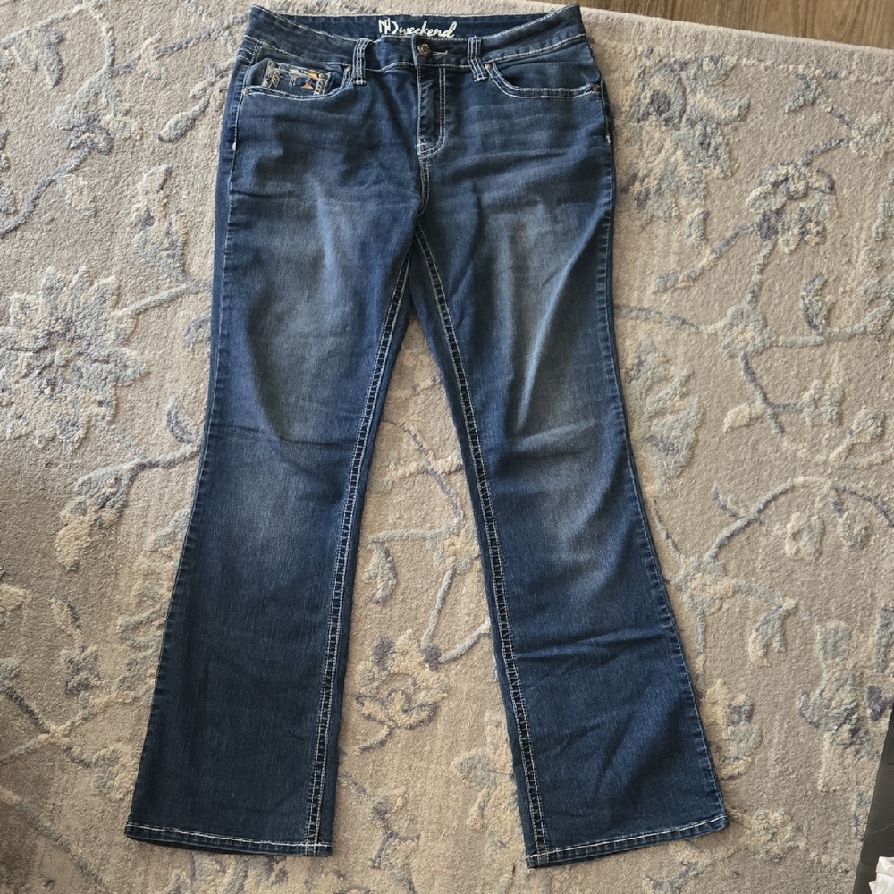 New Directions Bootcut Jeans With Pocket Detailing, Women's Size 12